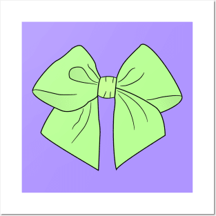 Spring Green Vector Bow Posters and Art